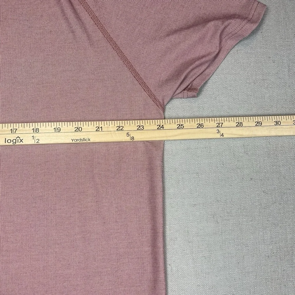 Rhone Delta Pique Polo Shirt Mens‎ 2XL Red Stretch Golf Performance Short Sleeve